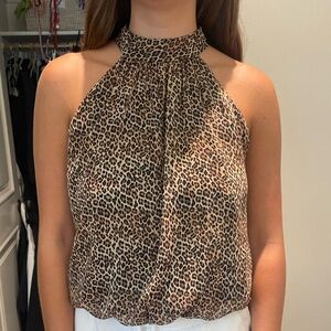 Alice + Olivia animal print top